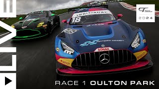 FULL RACE  Race 1  Oulton Park  2024 British GT Championship [upl. by Joelly876]