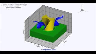 Third Wave AdvantEdge Simulation of the Drilling of an Aluminum Part [upl. by Ailaht784]