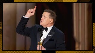 Brendan Fraser Wins Best Actor in a Leading Role for The Whale  95th Oscars 2023 [upl. by Timoteo]