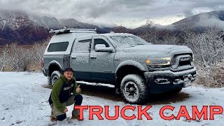 Truck Camping in GLENWOOD SPRINGS COLORADO  4x4 Trail Too Slippery [upl. by Volpe]