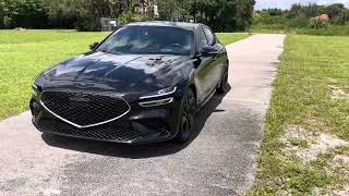 2022 Genesis G70 Sport Prestige 33t with chrome delete tint black emblem rear emblems removed [upl. by Dorothee]