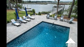 Elegant Paver Pool Deck  Bluffton South Carolina [upl. by Leonsis]