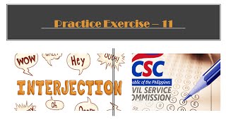 CSE Review  Practice Exercise 11 Interjections [upl. by Yenots]