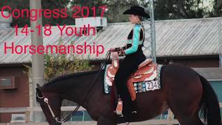 All American Quarter Horse Congress 1418 Youth Horsemanship [upl. by Amzaj]