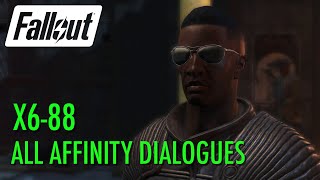 Fallout 4  X688 All Affinity Dialogues [upl. by Oidgime]