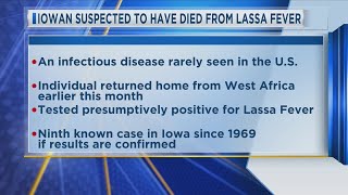 Iowan Suspected To Have Died From Lassa Fever [upl. by Ransom834]