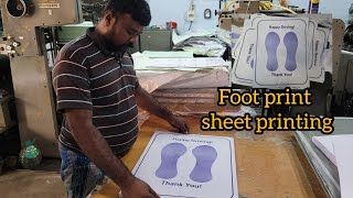 Foot print sheet printing video  Blue colour printing  Bagavan printers [upl. by Gilford969]