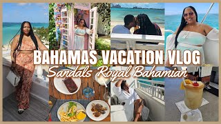 BAHAMAS VACATION VLOG Sandals Royal Bahamian  Vacation With Me In The Bahamas  Travel Vlog [upl. by Auqinehs]