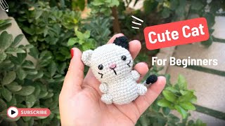 Easy DIY Crochet Cat Tutorial for Beginners [upl. by Ilil]