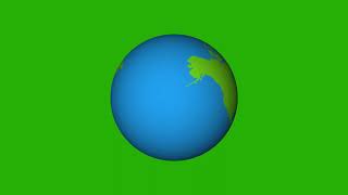 Globe 3D green screen rotation no copyright in high quality [upl. by Colan]