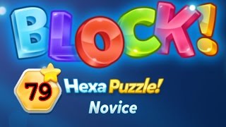 BLOCK Hexa Puzzle Novice Level 79 Basic  Lösung Solution Walkthrough [upl. by Grissom]