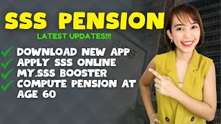 SSS PENSION COMPUTATION  APPLY SSS ONLINE  MYSSS BOOSTER  CREATE SSS ACCOUNT [upl. by Anonyw]