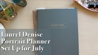 NEW Laurel Denise Portrait Planner  Set Up amp Plan with Me  Catch All Planner [upl. by Livvy]