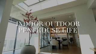 Tranquil indooroutdoor penthouse with an amazing skylight [upl. by Paradies]