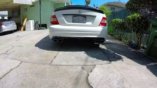 Mercedes C300 W204  2nd Cat Delete  MagnaFlow Exhaust Revs [upl. by Anabella534]