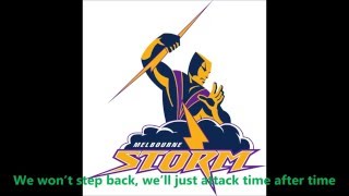 Melbourne Storm theme song Lyrics NRL SingALong [upl. by Gimpel57]