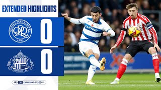 FINISHES LEVEL AT HOME  Extended Highlights  QPR 0  0 Sunderland [upl. by Irved826]