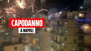 Capodanno a Napoli il silenzio e poi il boato dei festeggiamenti allo scoccare della mezzanotte [upl. by Ahsaeyt]