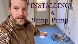 Installing A Sump Pump In Our Basement [upl. by Ebaj729]