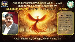 National Pharmacovigilance Week 2024 Lecture Series [upl. by Nnayllehs]