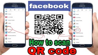 How to scan facebook QR code [upl. by Aetnahs]