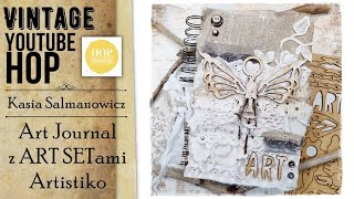 Vintage YouTube HOP  art journal  Kasia Salmanowicz amp Artistiko [upl. by Fachanan]