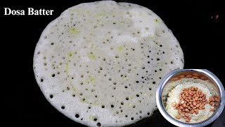 மொறுமொறுனு தோசை வர இதுபோல மாவு அரைங்க  Dosa Batter  Crispy Dosa Recipe [upl. by Assilana945]