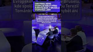 CNN Prima NEWS startuje debaty před eurovolbami v Bruselu vyzpovídá lídry [upl. by Nahttam]