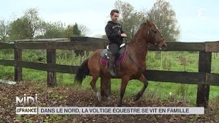 ANIMAUX  Dans le Nord la voltige équestre se vit en famille [upl. by Enneles]