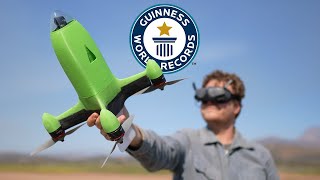 Building The Fastest Drone EVER  Guinness World Records [upl. by Eanerb339]