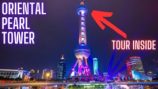 Oriental Pearl Tower Shanghai TV Tower Tour  China [upl. by Frentz]