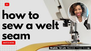 Howto Sew a Welt Seam with Brittany J Jones [upl. by Barde]