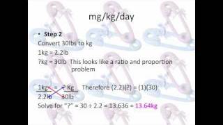 Pharmacy Tehnician Math Review Pediatric Doses mgkgday [upl. by Ediva]