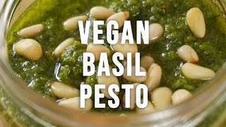 Basil Pesto  Vegan  Quick [upl. by Enyahs]