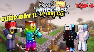 MINECRAFT TRUNG CỔ TẬP 4 MÌNH VÀ PIXEL BỊ TGAMING VÀ VANHMC TẤN CÔNG VÀ BẮT ĐI LÀM CULI [upl. by Ardnnaed]