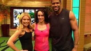 Kelly and Michaels Fitness Challenge  CrossFit Workout  quotLIVE with Kelly and Michaelquot [upl. by Lunt321]