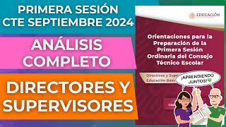 CEAA ANÁLISIS COMPLETO Directores y Supervisores Primera SESIÓN CTE Septiembre 2024 [upl. by Archer]