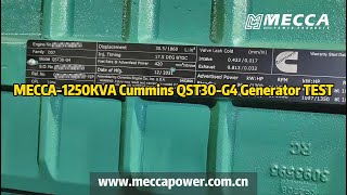 MECCA1250KVA Cummins QST30G4 Generator TEST [upl. by Cavallaro493]