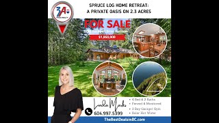 Log Home Retreat A Private Oasis on 203 Acres Harrison LakeFOR SALE [upl. by Karyn620]