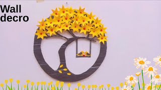 Beautiful wall Frame Wall decor crafting ideaspaper craft home decoration [upl. by Lyall]