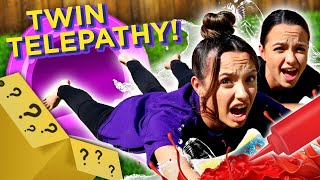 Dont Choose the Wrong Slide Twin Telepathy Challenge  Mystery Twin Bin w The Merrell Twins [upl. by Nick442]