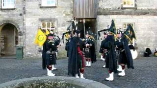 Militarty Bagpipers in Stirling Castle Scotland [upl. by Jaycee865]