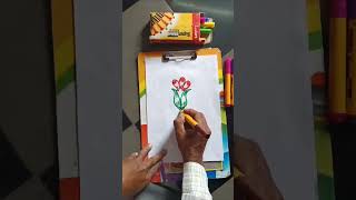 Flower Design Marker Pen 🖌️Arts like SUBSCRIBE ✍️💗 [upl. by Eiramlatsyrk]