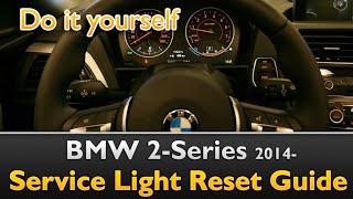 BMW 2Series Service Light Oil Life Reset [upl. by Neleh]