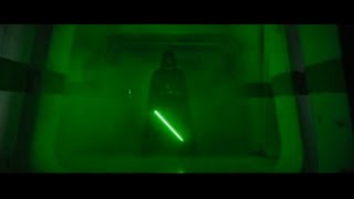 Darth Vader Hallway Scene but with a Green Lightsaber [upl. by Ailuig]