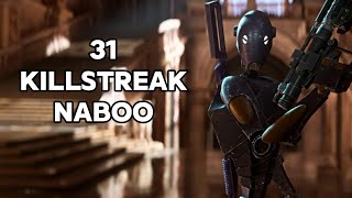 Star Wars Battlefront 2  BX Commando Droid 31 Killstreak on Naboo GA [upl. by Sidwel646]