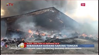 Kebakaran Hebat Pabrik Sarung Tangan di Gresik 10 Unit Damkar Diterjunkan  BIP 2809 [upl. by Fiden606]