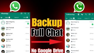 whatsapp to yowhatsapp backup  how to restore whatsapp to yowhatsapp [upl. by Idrahs867]