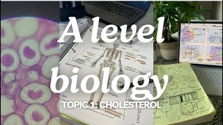 A level biology edexcel A SNAB Topic 1 Cholesterol [upl. by Waller]