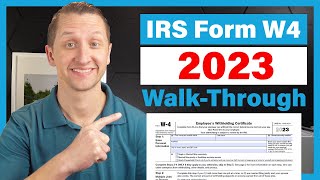 How to fill out the IRS Form W4 2023 [upl. by Kcirrej]